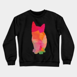 watercolor cat Crewneck Sweatshirt